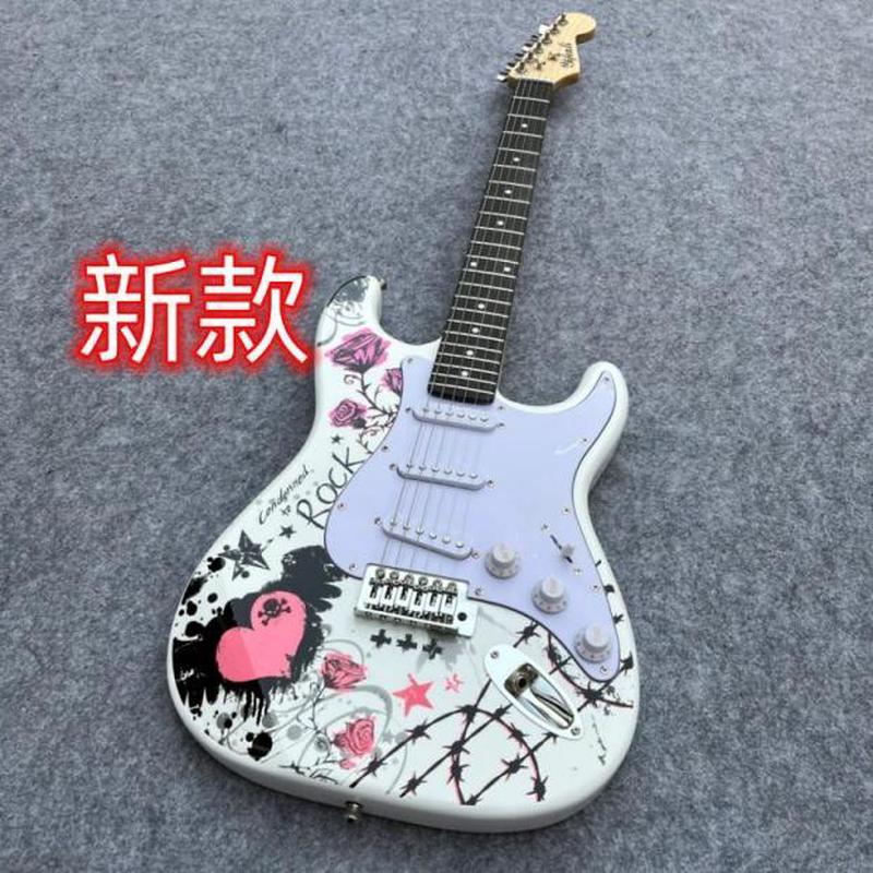 新款电吉他ST套装/电吉他/配件白色/可以定做/新款音响效果器一体