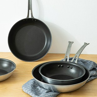 日本进口中尾不粘锅NAKAO铝制平底锅牛排煎锅松饼蛋包饭炒锅N-164