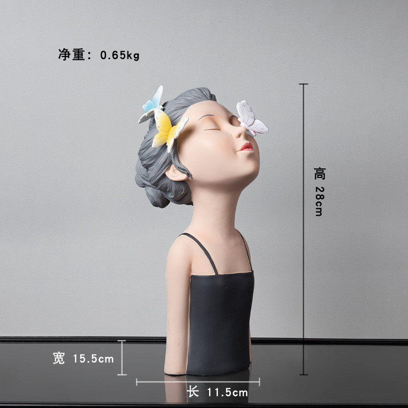 简约现代样板间女孩创意桌面摆设客厅玄关艺术家居饰品少女心摆件,家居饰品,装饰摆件,淘宝优惠券,粉丝福利购,淘宝优惠卷