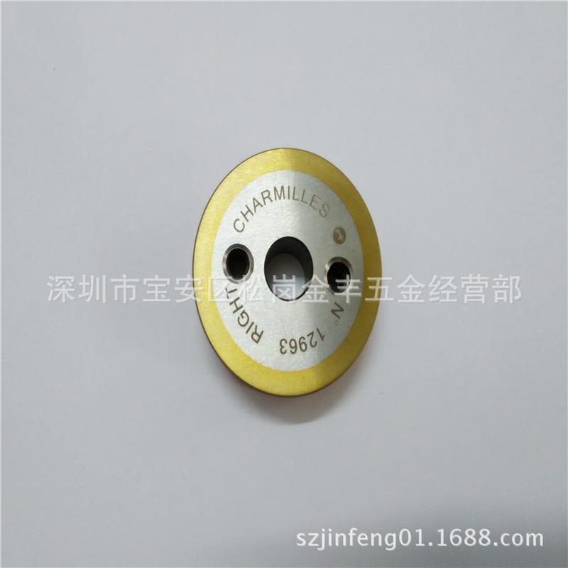 热销夏米尔线切割出线轮C407引线轮不锈钢夹丝轮(有沟)130003359