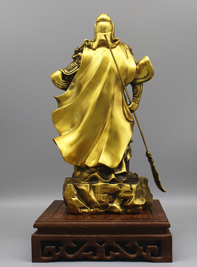 热销厂家供应财神关公铜摆件仿古做旧摆件摆件铜器家居摆件