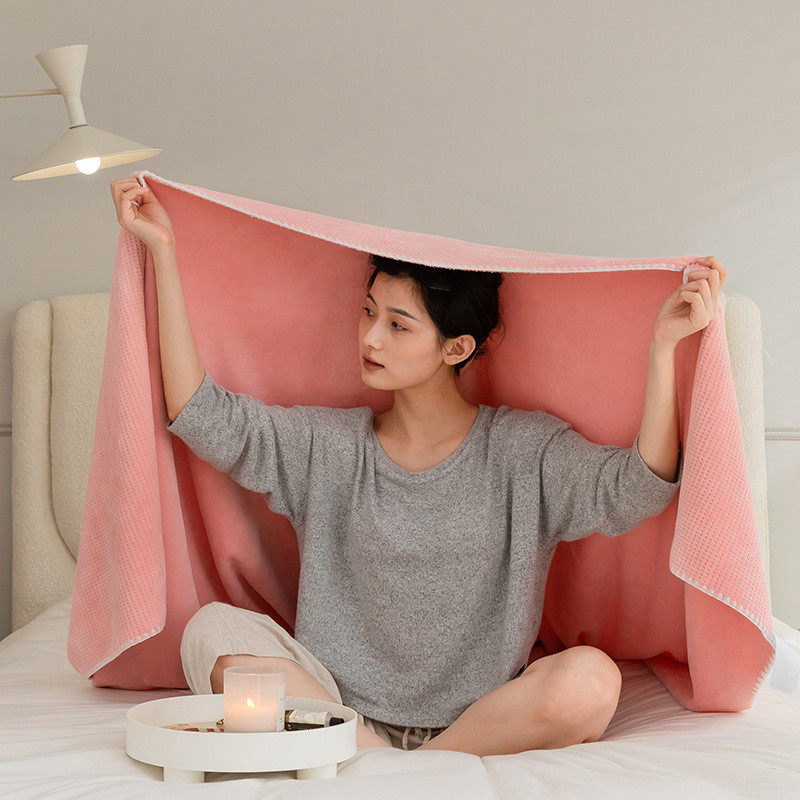 简约华夫格休闲毯办公室样板间午睡午休床尾巾沙发毯子搭毯盖毯,床上用品,休闲毯/毛毯/绒毯,淘宝优惠券,粉丝福利购,淘宝优惠卷