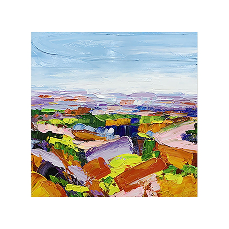 来图定制oem加笔金箔抽象现代装饰画肌理纯手绘油画定制