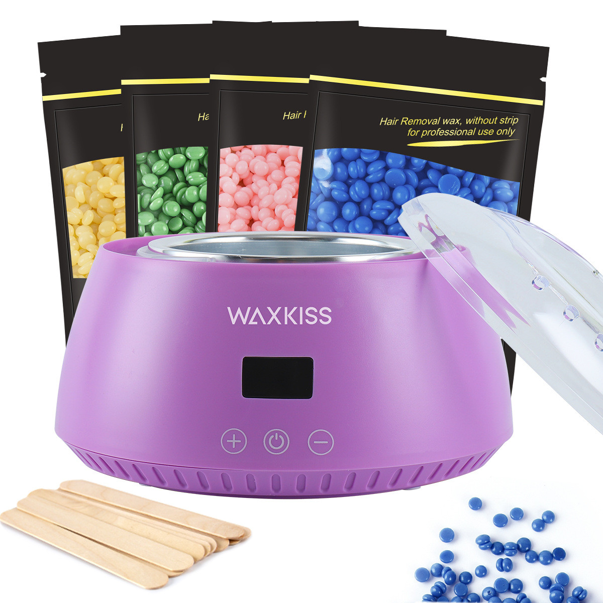富海川waxkiss脱毛熔蜡机电子式融蜡器数显小蜡锅蜜蜡脱毛融蜡机