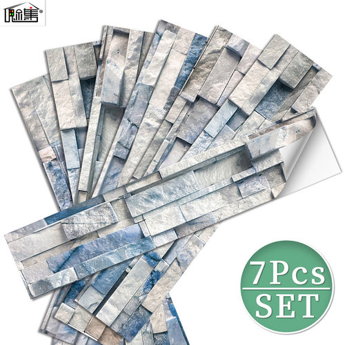 复古3D立体仿真砖头文化砖PVC墙贴厨房墙壁装饰防水防油贴纸RS09