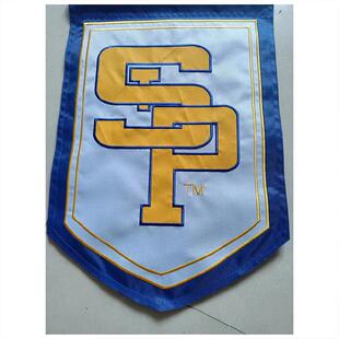 定做挂旗刺绣旗帜贴布绣牛津布花园旗绣花双面小锦旗帆布旗子