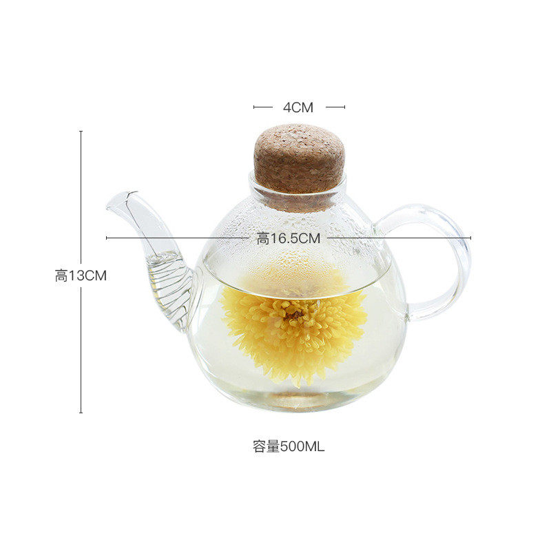 e0pb批发耐高温电陶炉家用煮茶壶围炉泡茶壶滤网玻璃茶具一人用功