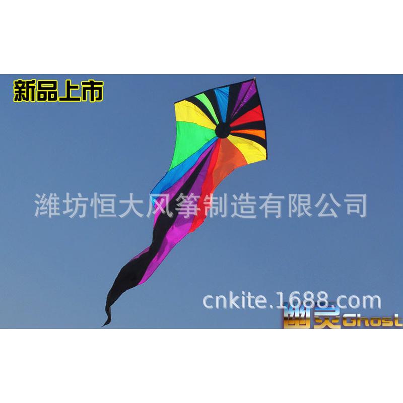 潍坊风筝，6米彩色幽灵风筝，长尾大风筝，色彩鲜艳好飞