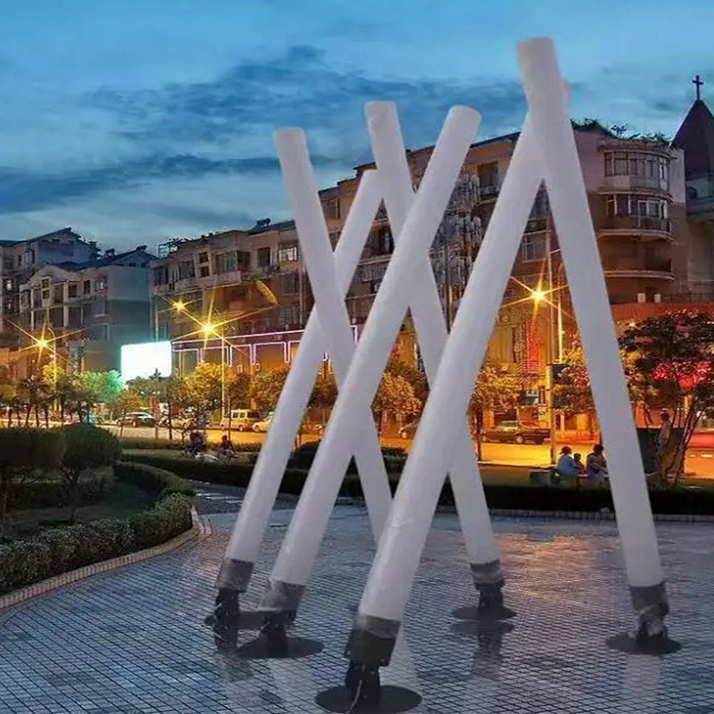 小区庭院灯商场led景观灯可摇摆遥控景点pe防水滚塑灯七彩圆柱灯