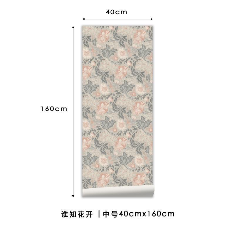 f7de批发清新花移门衣柜门贴纸卧室橱柜柜子旧家具翻新墙贴自粘