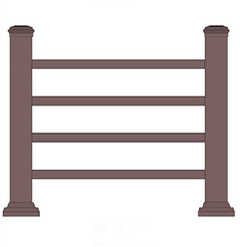 户外塑木护栏围栏栏杆围墙防腐木公园庭院园林景观木塑室外栈道