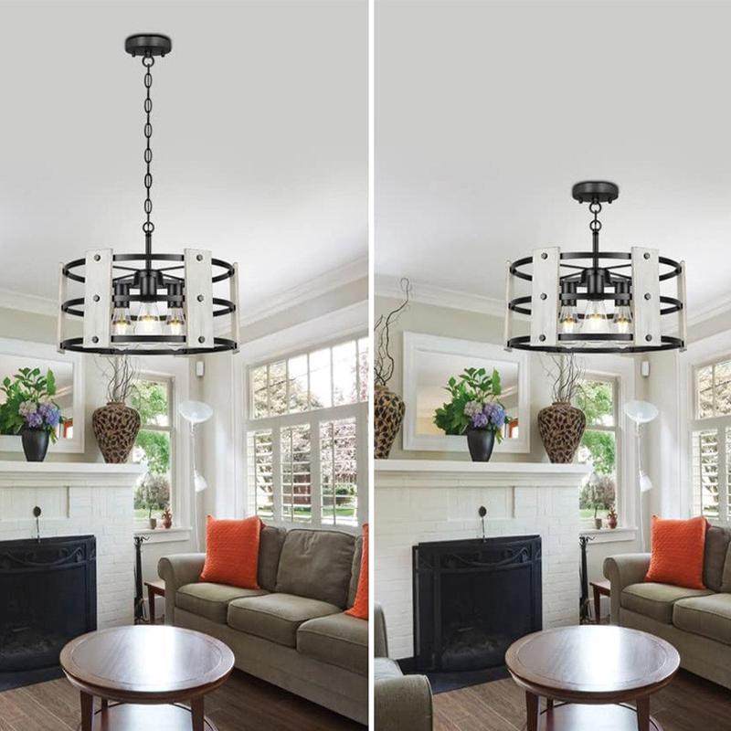 美式工业风书房吊链灯客厅卧室吸顶照明吊灯现代简约餐厅灯笼灯,家装灯饰光源,餐厅吊灯,淘宝优惠券,粉丝福利购,淘宝优惠卷