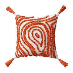 ins风北欧几何满绣簇绒圈绒客厅沙发床头靠垫靠背飘窗抱枕套腰枕