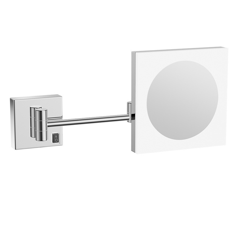 厂家直销浴室折叠化妆镜带灯led酒店梳妆镜工程壁挂亚克力美容镜