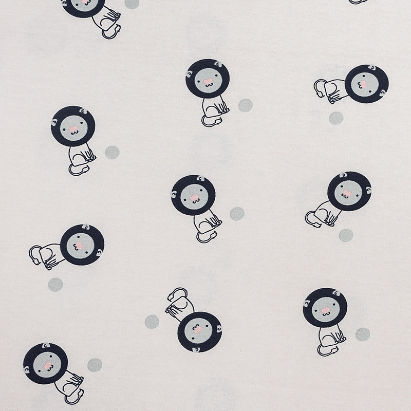 全棉双面布40童精梳棉卡通印花面料婴支抱被睡袋面料