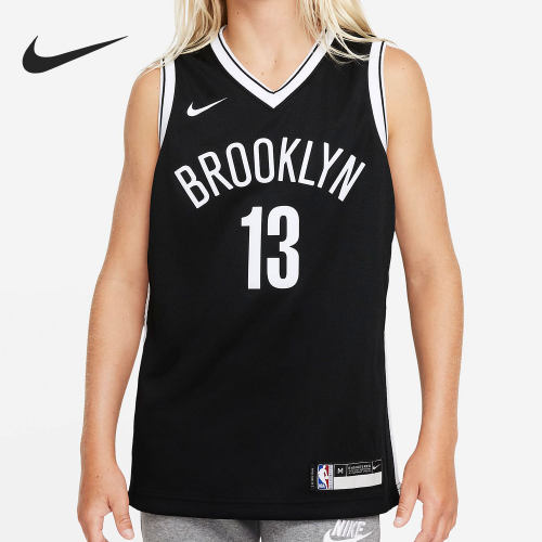 Nike/耐克正品布鲁克林篮网队 JERSEY 大童球衣DQ5400-010