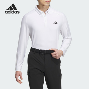 阿迪达斯正品 男士 Adidas 新款 HZ6042 高尔夫运动长袖 POLO衫