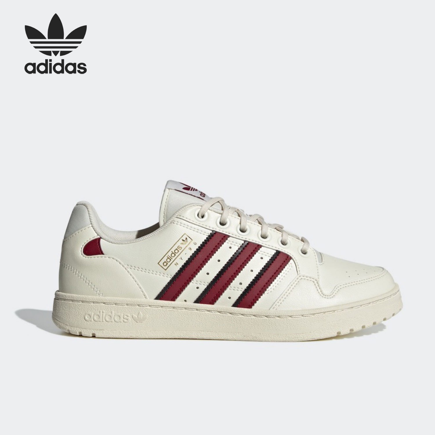 Adidas/阿迪达斯正品三叶草NY 90 STRIPES休闲男女同款板鞋H04429