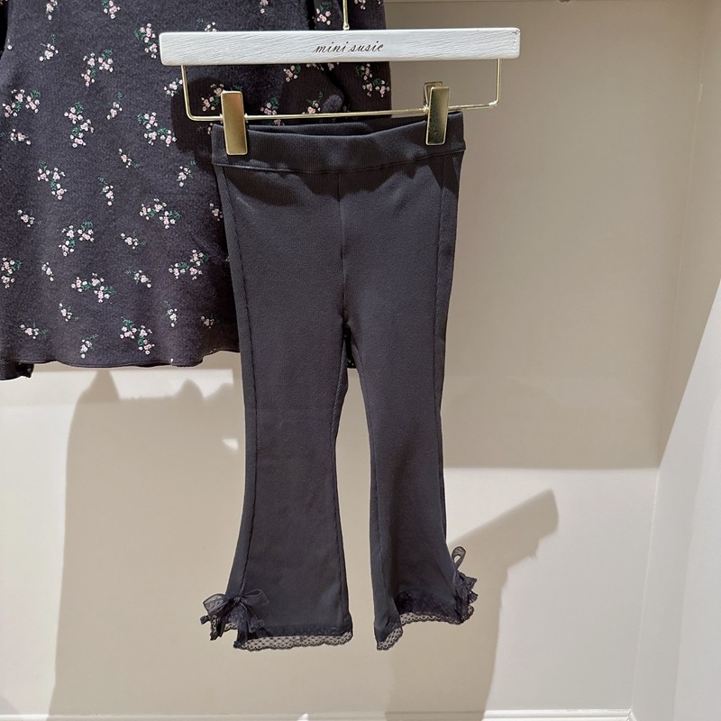 100-130韩系高端女童蕾丝蝴蝶结开叉裤脚高弹微喇打底裤,童装/婴儿装/亲子装,裤子,淘宝优惠券,粉丝福利购,淘宝优惠卷