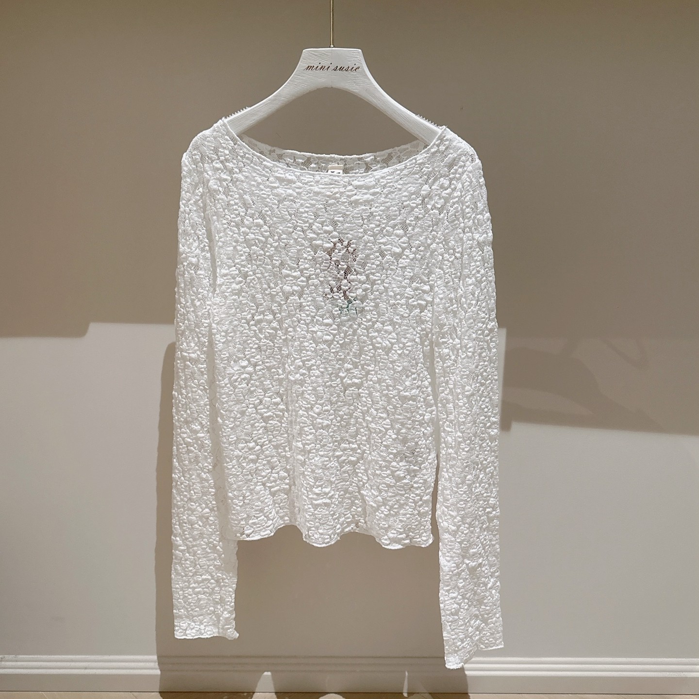 亲子款法系女童中大童白色蕾丝套头长袖T恤 打底衫,童装/婴儿装/亲子装,T恤,淘宝优惠券,粉丝福利购,淘宝优惠卷