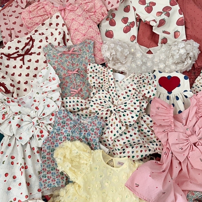 9m-16北欧女童ks有机棉连衣裙上衣裤子系列