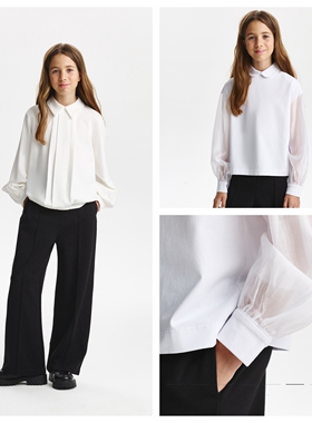 自留122-164百搭舒服面料翻领上衣 内搭