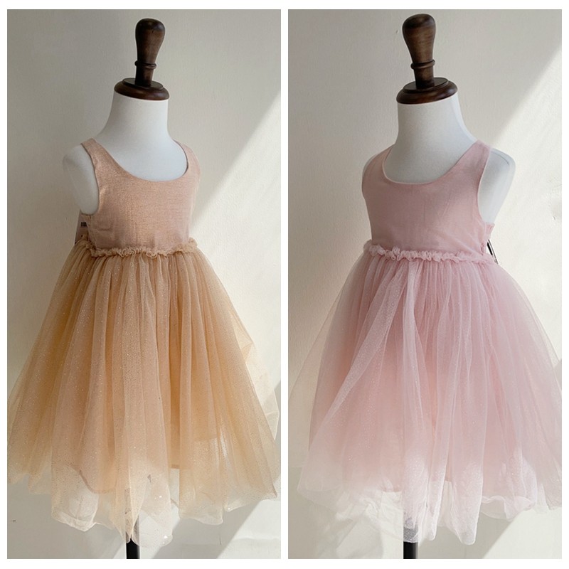 2-8澳女童两色网纱拼接露背吊带连衣裙 花童裙 礼服裙,童装/婴儿装/亲子装,连衣裙,淘宝优惠券,粉丝福利购,淘宝优惠卷