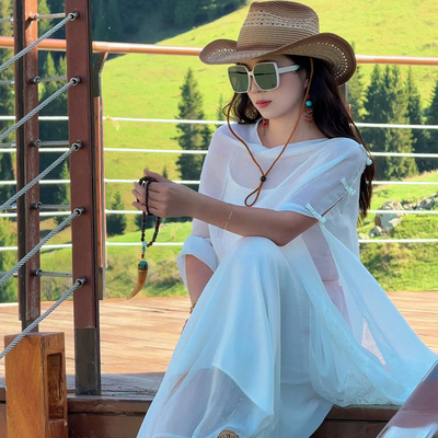 cocoa小苏流苏刺绣民族风围巾