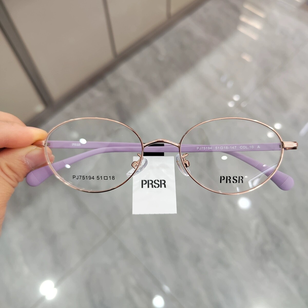 prsr帕莎钛合金镜架男女时尚网红圆形镜框轻可配近视PJ75194
