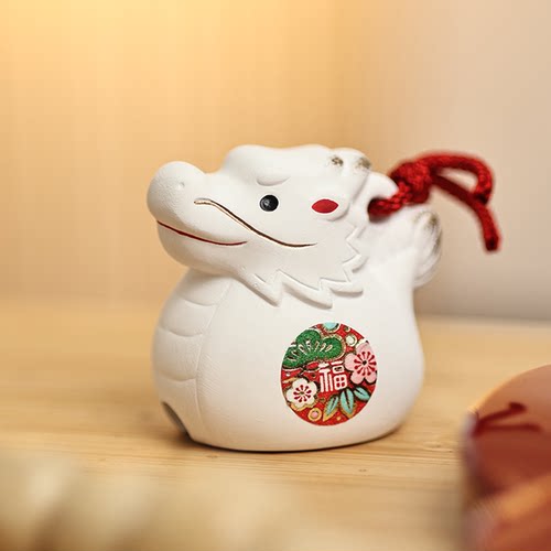 药师窑龙年生肖铃铛摆件2024限定