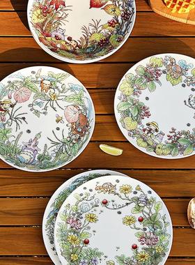 日本Noritake则武吉卜力totoro宫崎骏龙猫餐盘平盘甜品盘联名餐具