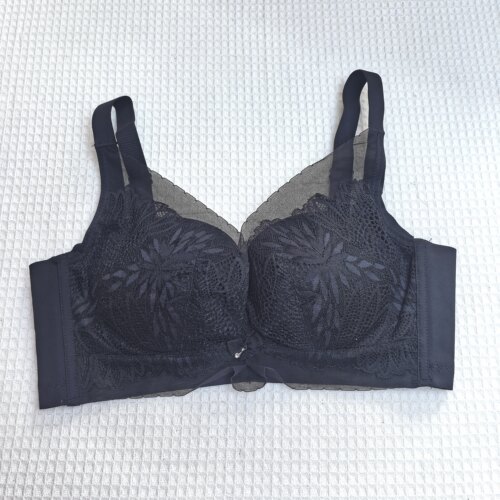 断码品牌内衣无钢圈文胸茶树精油深V性感聚拢蕾丝80B杯薄款