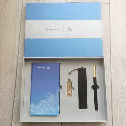 樱花sakuraX国家宝藏联名文创限量礼盒笔记本书签书夹原木签字