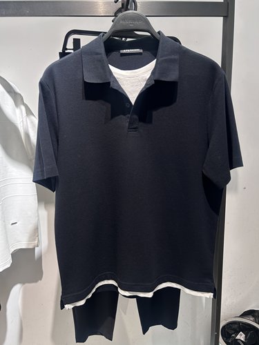 B1COG2225 太平鸟男装2026夏季新款商务休闲刺绣藏青色合体POLO衫