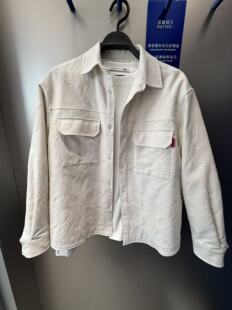 B2CHG1114 太平鸟男装2026春季新款宽松阔版休闲夹棉加厚衬衫外套