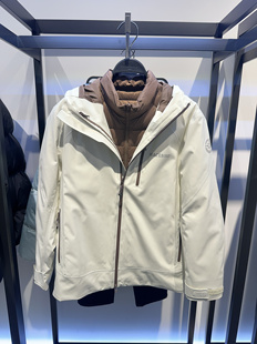 B2BCE440B 太平鸟男装2024冬季新款宽松连帽冲锋衣休闲外套套装潮