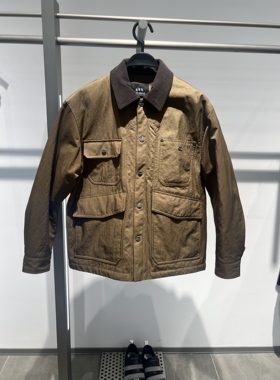 B2ACF4298 太平鸟男装2025冬季新款百搭宽松休闲翻领羽绒服外套潮