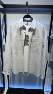 B2CHF2199K2 太平鸟2025年夏季新款落肩时尚休闲潮流宽松长袖衬衫