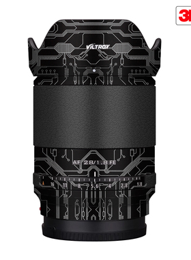 玛彩克 适用于唯卓仕AF28 F1.8索尼口镜头保护贴膜 卡通贴纸3M