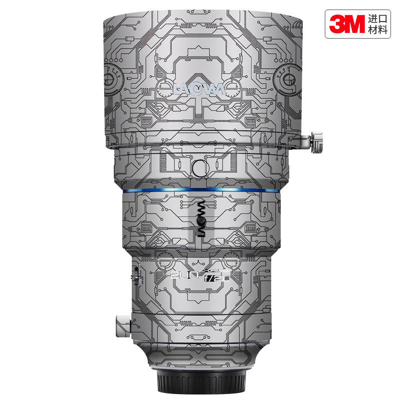 玛彩克 适用于老蛙200 F2佳能EF口 镜头保护贴膜200f2 彩贴贴纸3M