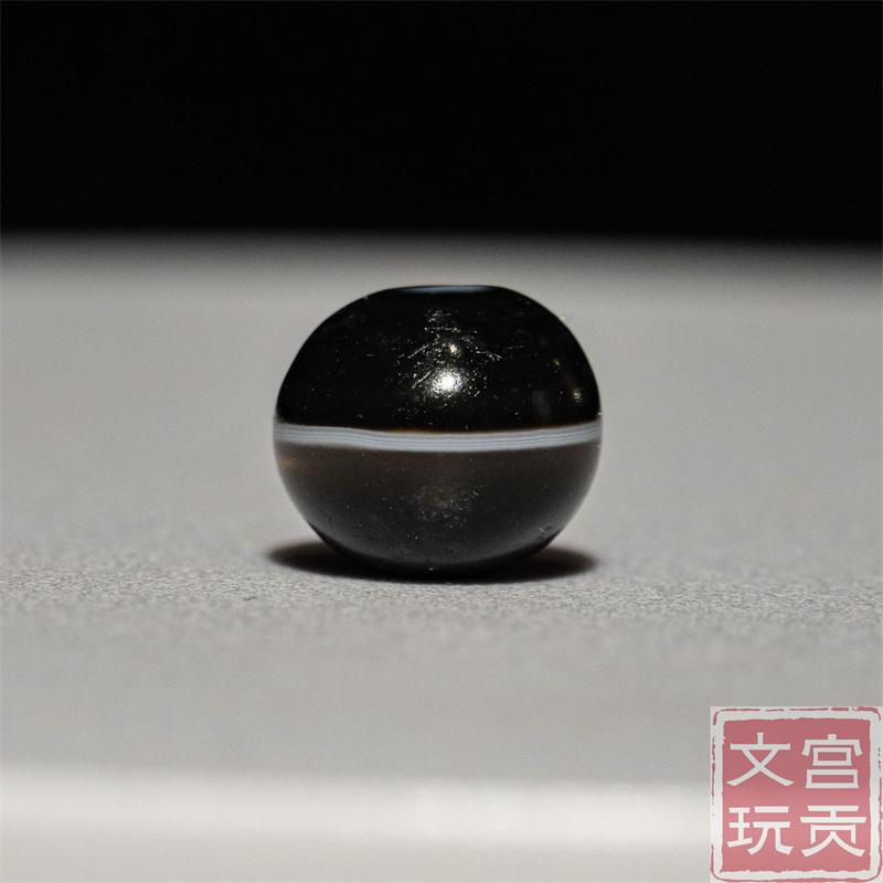 宫贡藏传文玩千年正一线药师天珠配饰配珠散珠