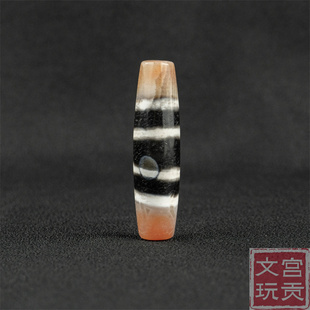 藏传文玩清代老线珠天珠配饰西藏特色吊坠挂件散珠配珠