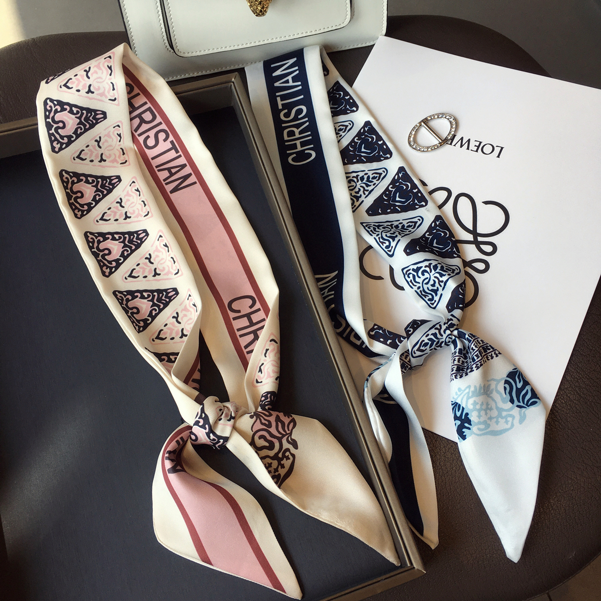 爱心头巾职业装饰绑包字母飘带