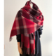 加大版 经典 格纹澳洲羊毛100%WOOL围巾纯羊毛加长加大披肩两用围脖