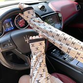 夏季 宽松冰丝袖 套户外开车骑行防晒手袖 韩版 防紫外线护臂字母冰袖