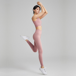 暴走的萝莉夏季瑜伽裤女无缝一体织不显三角区修身提臀高腰健身裤