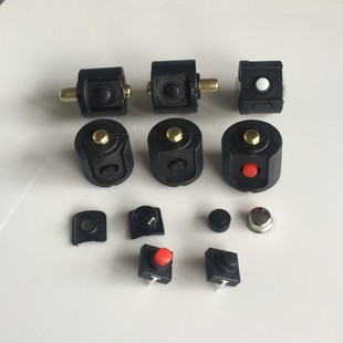 手电筒配件 强光手电筒开关芯 手电筒中部开关 带充电孔一体开关