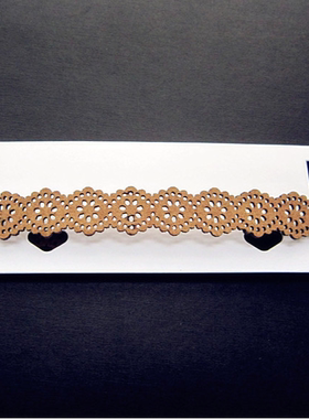 镂空雕花短项链露唯莎仿皮女复古