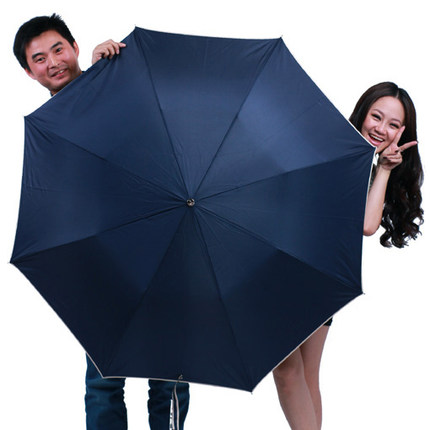 大号伞3人伞三人伞二折伞实木手柄商务晴雨伞巨伞