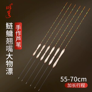 明孚正品芦苇大物漂草鱼鲢鳙翘嘴行程浮漂加粗醒目高灵敏加长鱼漂